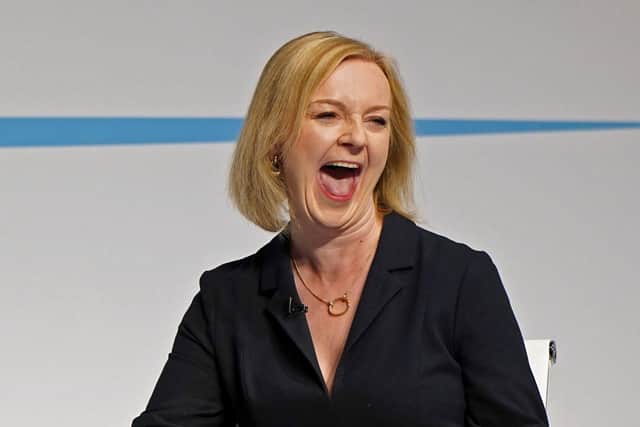 Liz Truss during a hustings event in Darlington, County Durham. Picture: Press Association