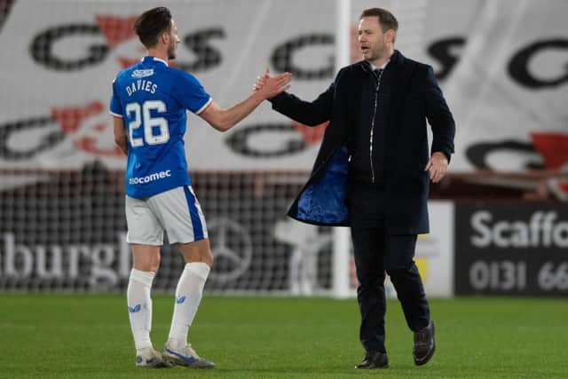 Rangers manager Michael Beale has hailed the contribution of Ben Davies.