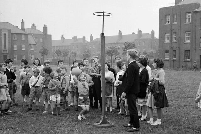 Craigentinny Primary School's netball stars are pictured in action back in 1963.
