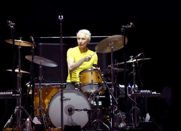 Charlie Watts plays a Rolling Stones gig in Indio, California. (Picture: Kevin Winter/Getty Images)