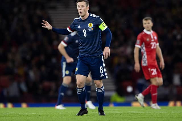 Celtic captain Callum McGregor was wearing the Scotland armband for the closing stages of Scotland's win over Moldova and believes the role at club level has made him feel more responsible for team-mates. (Photo by Alan Harvey / SNS Group)