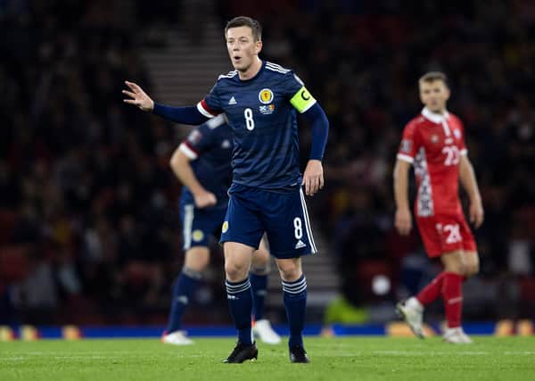 Celtic captain Callum McGregor was wearing the Scotland armband for the closing stages of Scotland's win over Moldova and believes the role at club level has made him feel more responsible for team-mates. (Photo by Alan Harvey / SNS Group)