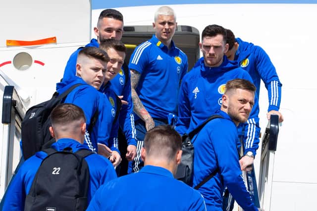 The Scotland squad departs for Spain for a training camp ahead of the delayed Euro 2020 tournament (Picture: Alan Harvey / SNS Group)