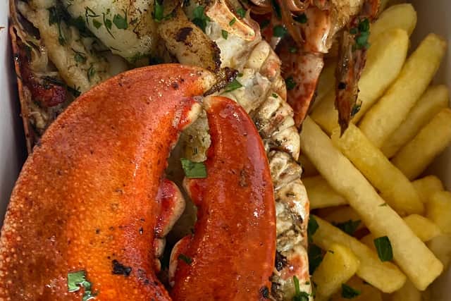 Lobster and chips