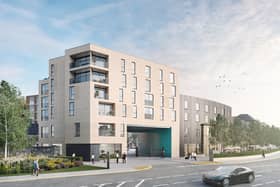 The Linen Quarter development is made up of a mixture of new-build and conversion homes on the site of the former Pilmuir Works damask factory in Dunfermline