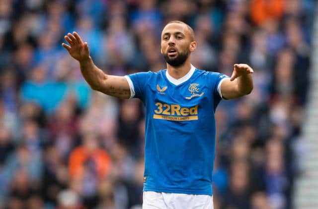 Kemar Roofe broke the deadlock for Rangers in their Premier Sports Cup quarter-final against Livingston at Ibrox. (Photo by Craig Foy / SNS Group)