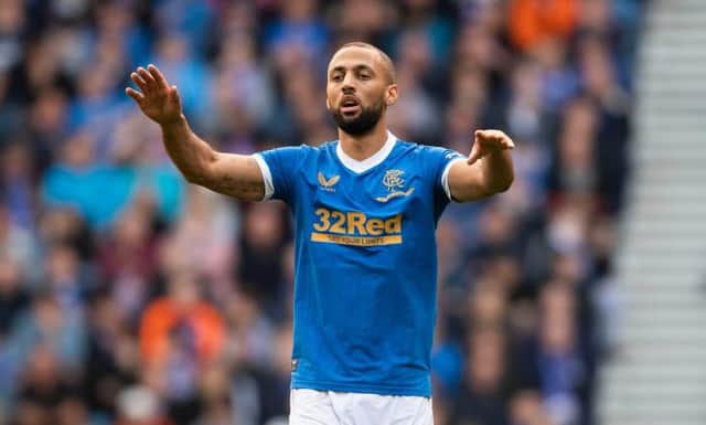 Kemar Roofe broke the deadlock for Rangers in their Premier Sports Cup quarter-final against Livingston at Ibrox. (Photo by Craig Foy / SNS Group)