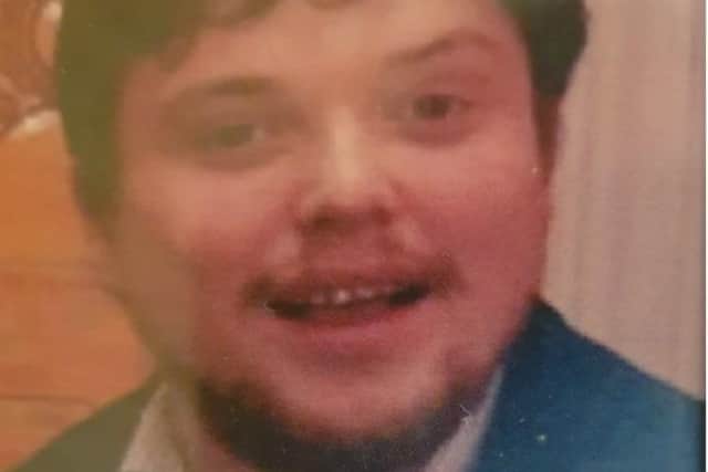 Andrew Docherty, who has been reported missing from the small town of Lesmahagow in Lanarkshire.