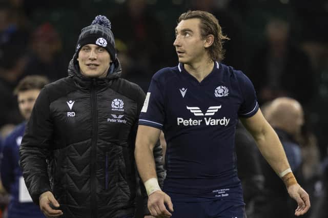 Rory Darge (left) returns for Scotland in place of former captain Jamie Ritchie, who has dropped out of the matchday 23 to face France at Murrayfield on Saturday. (Photo by Ross MacDonald / SNS Group)