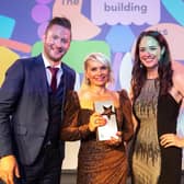 Jacqueline Reid from Rokbak Volvo was presented the Inspirational Marketing Leaders Award last year by Drew Gillies of Denholm Associates and Star Awards host Jennifer Reoch. Image: Digital Triangle Creative Ltd