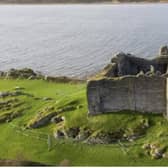Castle Sween is the oldest stone castle on the Scottish mainland and was built around 1100. PIC:  HES.