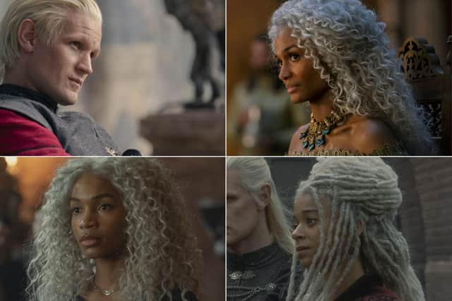 Daemon Targaryen's children with Laena Velaryon: Twins Baela and Rhaena Targaryen (HBO)