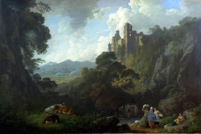 An 18th Century depiction of Rosslyn Castle by artist Julius Caesar Ibbetson. PIC: Creative Commons.