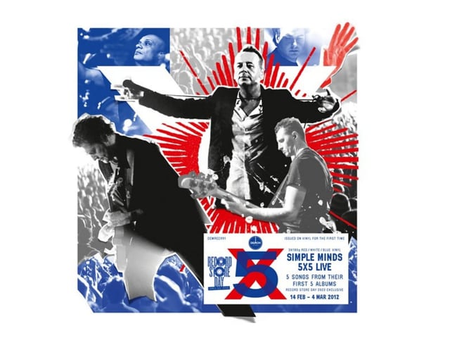 Glasgow's Simple Minds are one of the biggest bands to ever emerge from the UK. This 180g red, white and blue triple disc set is the first vinyl release of ‘5X5 Live’ - a live album recorded across Europe, featuring recordings of five songs from each of the band’s first five albums as well as a selection of bonus tracks. Highlights include performances of classic songs including ‘Someone Somewhere In Summertime’, ‘Glittering Prize’ and ‘Theme For Great Cities’.