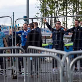 St Johnstone's players celebrate winning the Scottish Cup back in May.
