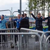 St Johnstone's players celebrate winning the Scottish Cup back in May.