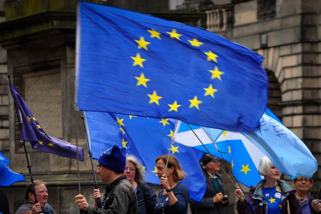 Scotland might find itself with less control of its own affairs if it became independent and rejoined the EU (Picture: Andy Buchanan/AFP via Getty Images)