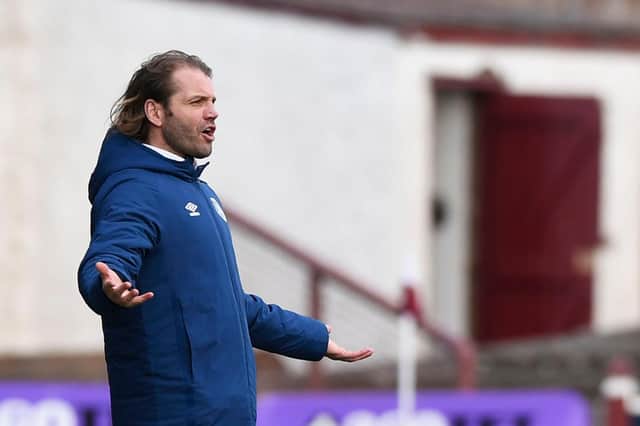 Hearts manager Robbie Neilson was frustrated at Arbroath.