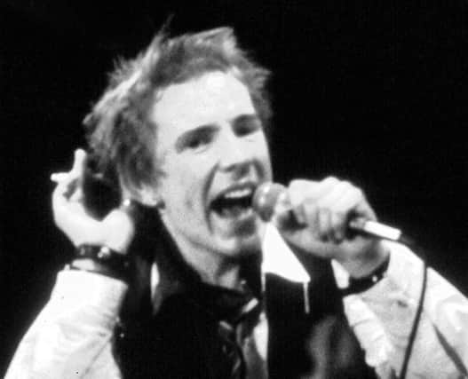 John Lydon aka Johnny Rotten, lead singer of the Sex Pistols, who performed their first Scottish gig in Dundee 44 years ago today.