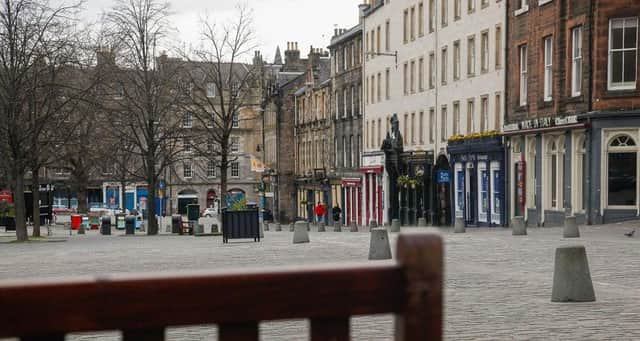 Scots will be allowed to venture back inside pubs in Edinburgh's Grassmarket from Wednesday