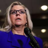 Republican Liz Cheney addressed reporters after House Republicans voted to remove her as conference chair after she became a target for former President Donald Trump and his followers in the House (Picture: Getty Images)