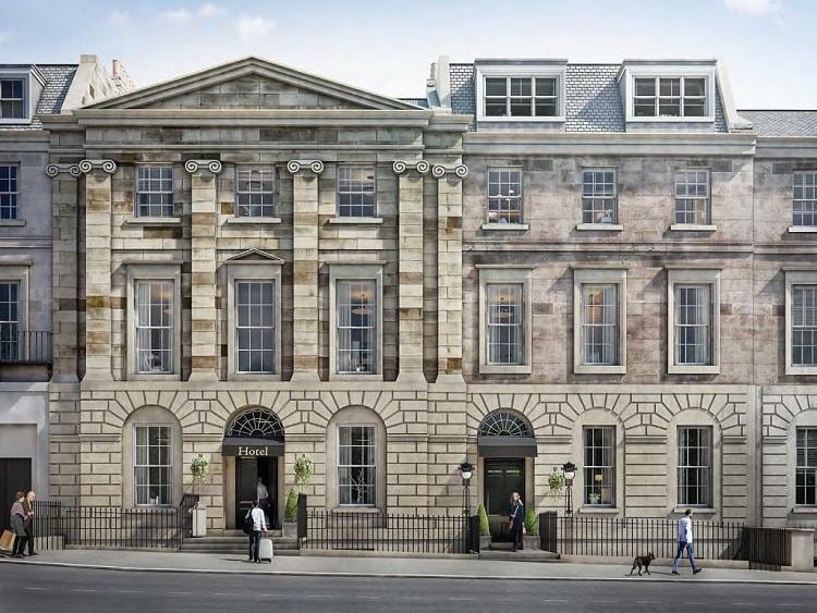 Planners have approved this project to refurbished the B-listed former townhouses dating back to 1809 and turn them into a 67 room hotel with restaurant and bar.