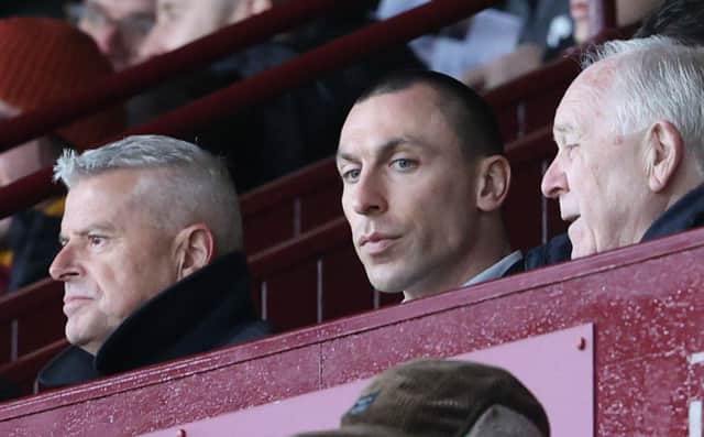 Aberdeen captain Scott Brown watches on during the draw with Motherwell.