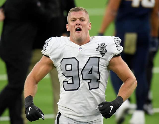 Carl Nassib became the league's first active openly gay player (Getty Images)