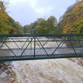 River Dee’s high water flows during Storm Babet