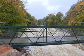 River Dee’s high water flows during Storm Babet