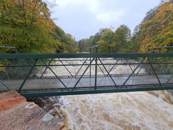 River Dee’s high water flows during Storm Babet