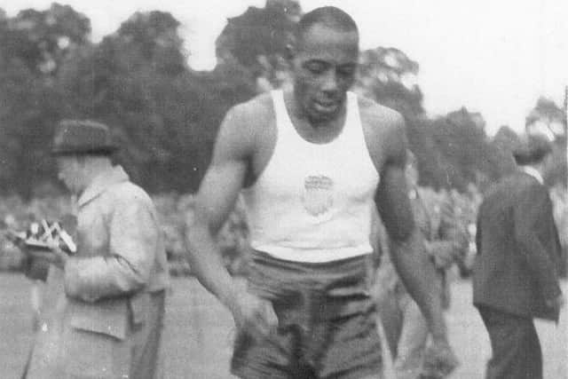 Barney Ewell at the 1950 Jedburgh Games.