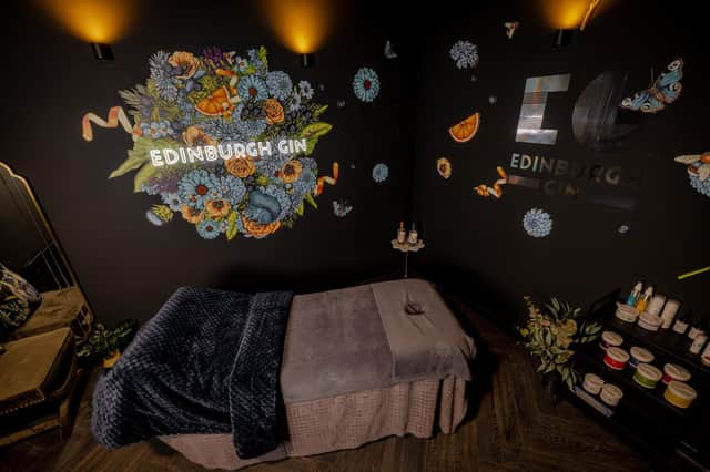 The Gin Spa's Edinburgh Gin treatment room