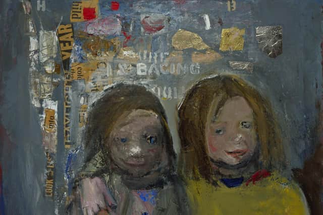 Children and Chalked Wall 3, 1962-1963 by Joan Eardley