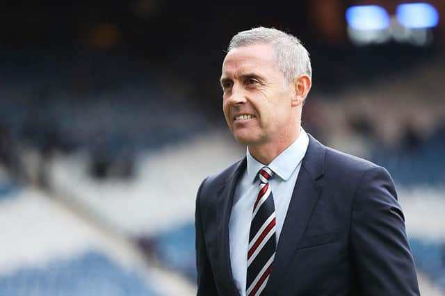 David Weir was assistant to Mark Warburton when Rangers reached the Betfred Cup semi-final in 2016 (above) (Photo by Ian MacNicol/Getty Images)