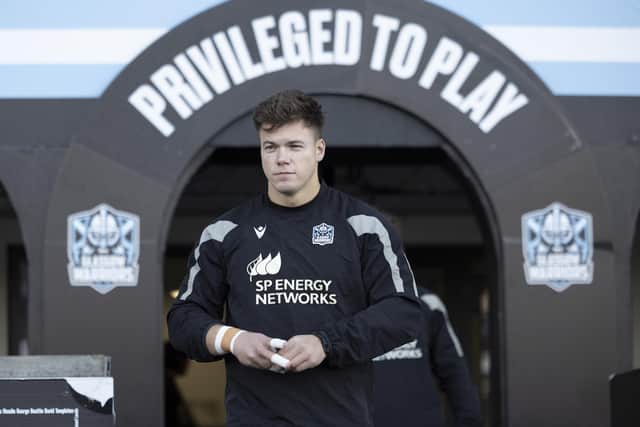 Huw Jones will start on the wing for Glasgow Warriors against Edinburgh at Scotstoun.  (Photo by Ross MacDonald / SNS Group)