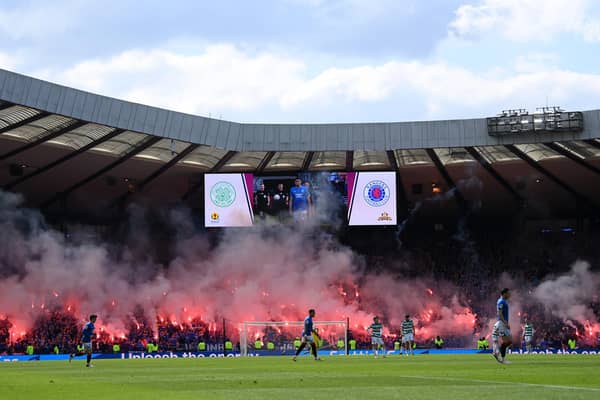 Football authorities and fan groups have expressed growing concern over the use of pyrotechnics. Picture: PA