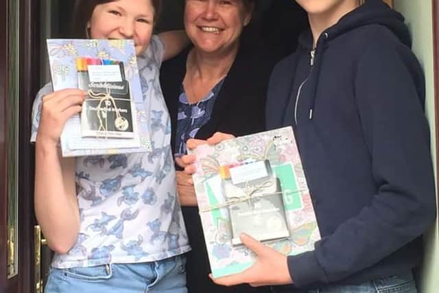 The Stirling Carers Centre, one of the charities that the STV Children’s Appeal helps to fund, provided care packages to Ismay, Lachlan and mum Rachel during lockdown (Picture: STV)