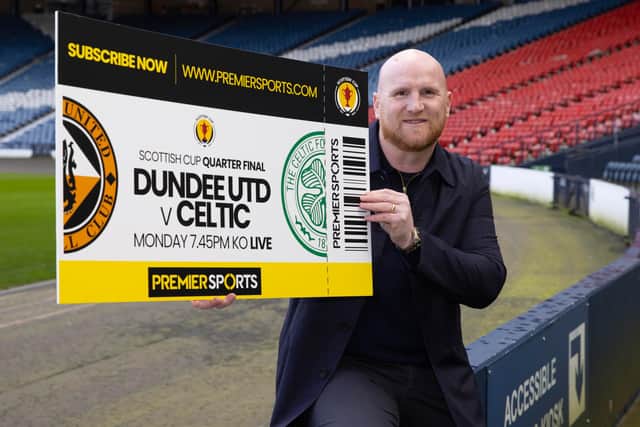 John Hartson previews the Scottish Cup quarter-final between Dundee United and Celtic, which will be shown live on Premier Sports. (Photo by Alan Harvey / SNS Group)