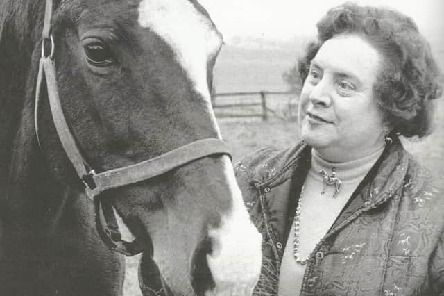 Ella Macgregor with White Domino at Pinkerton Stud
