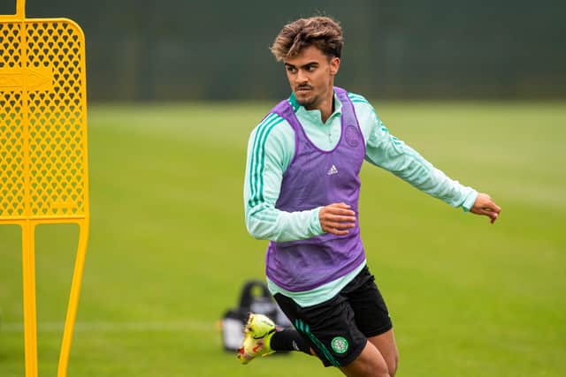 Jota has joined Celtic on a season-long loan from Benfica . (Photo by Ross MacDonald / SNS Group)
