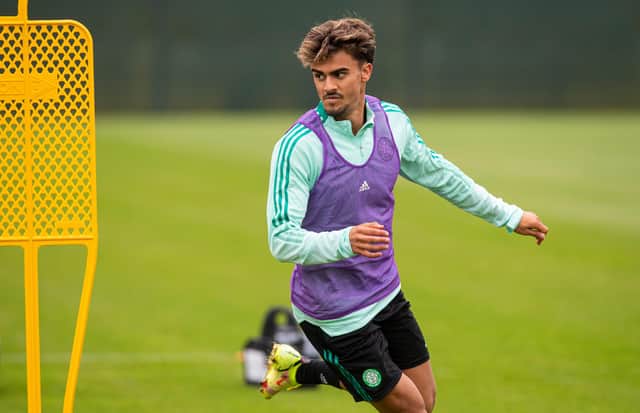 Jota has joined Celtic on a season-long loan from Benfica . (Photo by Ross MacDonald / SNS Group)