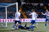 Hearts won 1-0 at Kilmarnock after this bizarre own goal by Will Dennis.
