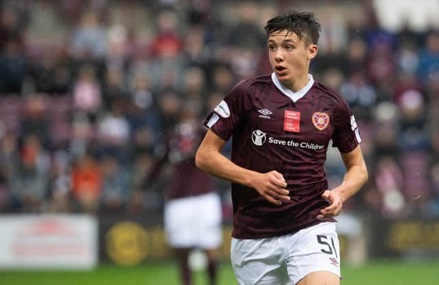 Aaron Hickey, whose year has gone from playing against Airdrie for Hearts to starting a Seria A clash in the San Siro for Bologna against Inter Milan (Photo by Craig Foy / SNS Group)