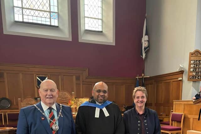 Rev. Jason Lingiah and Councillor Bath Baudo at our VE Commemoration Service.