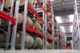 The state-of-the-art warehouse will allow buyers across the globe to own and monitor whisky casks with confidence. Picture: Jonathan Addie