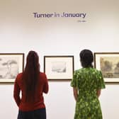 Installation view of Turner in January at the Royal Scottish Academy PIC: Greg Macvean