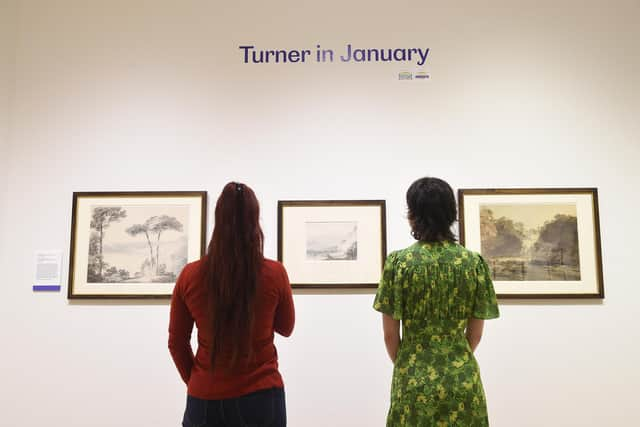 Installation view of Turner in January at the Royal Scottish Academy PIC: Greg Macvean