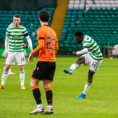 Ismaila Soro's strike in the 3-0 win over Dundee United that Ryan Christie revealed had his team-mates joshing with him. (Photo by Craig Foy / SNS Group)