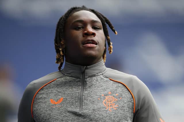 Calvin Bassey's impressive display against Dunfermline last Friday has strengthened his claims for the Rangers left-back position ahead of the Europa League match against Alashkert. (Photo by Ian MacNicol/Getty Images)